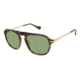 Canali 219 Sunglasses - Frame BROWN HORN/GOLD, Lens Color G-15, Size 54/20mm CO21901