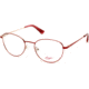 Candies CA0168 Eyeglass Frames - Shiny Red Frame Color, Shiny Red Lens Color