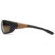 Carhartt Carbondale Safety Glasses w/Antique Bronze Lens, Black/Tan, CHB290DCC