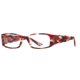 Carmen Marc Valvo CM Apolonia SECM APOL00 Bifocal Prescription Eyeglasses - Rouge SECM APOL005330 RD