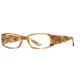 Carmen Marc Valvo CM Apolonia SECM APOL00 Bifocal Prescription Eyeglasses - Spanish Amber SECM APOL005330 BN