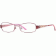 Carmen Marc Valvo CM Cecilia SECM CECI00 Single Vision Prescription Eyeglasses - Wild Rose SECM CECI005330 BUR