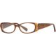 Carmen Marc Valvo CM Maura SECM MAUR00 Bifocal Prescription Eyeglasses - Cocoa Brulee SECM MAUR004835 BN