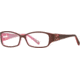 Carmen Marc Valvo CM Rosella SECM ROSE00 Progressive Prescription Eyeglasses - Ruby SECM ROSE005335 BUR