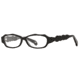 Carmen Marc Valvo CM Selma SECM SELM00 Eyeglass Frames - Onyx SECM SELM005035 BK