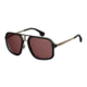 Carrera 1004/S Single Vision Prescription Sunglasses CA1004S-02M2-W6-5720 - Frame Color Black/Gold, Lens Diameter 57 mm
