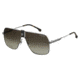 Carrera 1018/S Prescription Sunglasses CA1018S-06LB-HA-6311 - Frame Color Ruthenium, Lens Diameter 63 mm