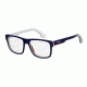 Carrera 1101/V Single Vision Prescription Eyeglasses CA1101V-00BP-5517 - Blue White Striped Frame, Lens Diameter 55mm, Distance Between Lenses 17mm