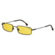 Carrera 177/S Sunglasses CA177S-071C-HO-5518 - Black / Yellow Frame, Clear Mirror Lenses, Lens Diameter 55mm, Distance Between Lenses 18mm