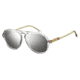 Carrera 198/S Sunglasses CA198S-0900-T4-5714 - Crystal Frame, Silver Mirror Lenses, Lens Diameter 57mm, Distance Between Lenses 14mm