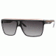 Carrera 22/S Sunglasses CA22S-0XAK-9O-6312 - Shiny Black / Black Frame, Dkgray Gradient Lenses, Lens Diameter 63mm, Distance Between Lenses 12mm