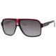 Carrera 33/S Progressive Prescription Sunglasses CA33S-08V4-PT-6211 - Frame Color Black Crystal White, Lens Diameter 62 mm