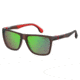 Carrera 5047/S Sunglasses CA5047S-04IN-Z9-5617 - Matte Brown Frame, Green Multi Pz Lenses, Lens Diameter 56mm, Distance Between Lenses 17mm