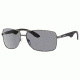 Carrera 6005/S Sunglasses CA6005S-0055-AH-6314 - Dark Ruthenium Frame, Gray Polarized Lenses, Lens Diameter 63mm, Distance Between Lenses 14mm