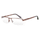 Carrera 6631 Progressive Prescription Eyeglasses CA6631-0J8P-5417 - Semi Matte Brown Frame, Lens Diameter 54mm, Distance Between Lenses 17mm