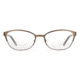 Carrera 6649 Eyeglass Frames CA6649-0T2Q-5518 - Brown-Peach Frame, Lens Diameter 55mm, Distance Between Lenses 18mm