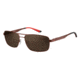 Carrera 8011/S Progressive Prescription Sunglasses CA8011S-0GJI-SP-5816 - Lens Diameter 58 mm, Frame Color Matte Dark Brown
