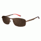 Carrera 8012/S Sunglasses CA8012S-0J8P-SP-6017 - Semi Matte Brown Frame, Bronze Polarized Lenses, Lens Diameter 60mm, Distance Between Lenses 17mm