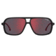 Carrera 8035/SE Sunglasses, Matte Black Frame, Red Mirror Lens, 716736231297