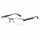 Carrera 8821 Single Vision Prescription Eyeglasses CA8821-010G-5318 - Matte Black / Black Frame, Lens Diameter 53mm, Distance Between Lenses 18mm