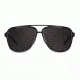 Carrera 97/S Sunglasses CA97S-0GVB-NR-5716 - Shiny Black / Black Frame, Brown Gray Lenses, Distance Between Lenses 16mm