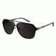 Carrera 97/S Sunglasses CA97S-0GVB-NR-5716 - Shiny Black / Black Frame, Brown Gray Lenses, Distance Between Lenses 16mm