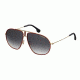 Carrera Bound/S Sunglasses BOUNDS-0AU2-9O-6213 - Red / Gold Frame, Dark Gray Gradient Lenses, Lens Diameter 62mm, Distance Between Lenses 13mm