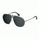 Carrera Bound/S Sunglasses BOUNDS-0TI7-IR-6213 - Ruthenium Black Matte Black Frame, Gray Blue Lenses, Lens Diameter 62mm, Distance Between Lenses 13mm