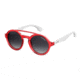 Carrera Carrerino 19/S Sunglasses CARRE19S-05SK-9O-4421 - Matte Red White Frame, Dark Gray Gradient Lenses, Lens Diameter 44mm, Distance Between Lenses 21mm