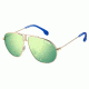 Carrera Carrerino 21/S Bifocal Prescription Sunglasses CARRE21S-03YG-Z9-5411 - Frame Color Light Gold, Lens Diameter 54 mm