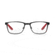 Carrera Carrerino 53 Eyeglass Frames CARRE53-0HMS-4717 - Matte Black Red Frame, Lens Diameter 47mm, Distance Between Lenses 17mm