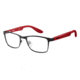 Carrera Carrerino 53 Eyeglass Frames CARRE53-0HMS-4717 - Matte Black Red Frame, Lens Diameter 47mm, Distance Between Lenses 17mm