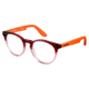 Carrera Carrerino 58 Progressive Prescription Eyeglasses CARRE58-0W9H-4518 - Red/Orange Frame, Lens Diameter 45mm, Distance Between Lenses 18mm