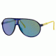 Carrera Champion/S Sunglasses CHAMPIS-0CFL-Z9-6212 - Transparent Blue Frame, Black Mirror Lenses, Lens Diameter 62mm, Distance Between Lenses 12mm