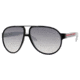 Carrera Forever Mine/S Sunglasses FOREVES-0KI7-IC-6212 - Black Silver Frame, Gray Mirror Gradient Silver Lenses, Lens Diameter 62mm, Distance Between Lenses 12mm
