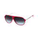 Carrera Hot Sunglasses - Red White / Palladium Frame, Gray Gradient Lenses HOTS06DC7V