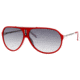Carrera Hot/S Progressive Prescription Sunglasses HOTS-06DC-7V-6411 - Lens Diameter 64 mm, Frame Color Red White / Palladium