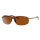 Carrera Huron Sunglasses HURONS-06ZM-IG-6015 - Shiny Bronze Frame, Brown Polarized Lenses, Lens Diameter 60mm, Distance Between Lenses 15mm