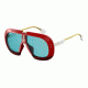 Carrera Ski-ll/S Sunglasses SKILLS-00A4-KU-5812 - Red Black Frame, Blue Avio Lenses, Lens Diameter 58mm, Distance Between Lenses 12mm