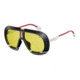 Carrera Ski-ll/S Sunglasses SKILLS-080S-HO-5812 - Black/White Frame, Clear Mirror Lenses, Lens Diameter 58mm, Distance Between Lenses 12mm
