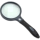 Carson 3.5in Soft-Grip Glass Magnifier, 2x with 11.5x Spot Lens and Case