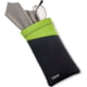 Carson Eyeglass Pouch w/Built-in Microfiber Cloth, Grey/Green, 6.7x7.6in, EC-10GYGR