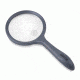 Carson LED Lighted HandHeld 2x Magnifier w/4x Spot Lens, Gray hm-44