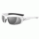 Cebe STeem Sunglass White Frame, Grey Polarized Mirror AR Lens CBSTEEM5
