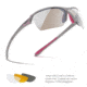 Cebe Wild Sunglass White Frame, Grey Silver/Yellow/Clear Lens CBWILD1