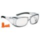 Champion Traps and Targets Overspec Ballstic Glasses and Plugs, Clear, 40710