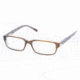 Chaps CP 3026 Eyeglasses Styles - Brown Blue Frame w/Non-Rx 51 mm Diameter Lenses, 578-5115