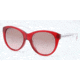 Coach AUDREY L539 HC8064F Sunglasses 502914-54 - Burgundy Frame, Brown Rose Gradient Lenses
