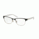 Coach HC5067 Eyeglass Frames 9233-51 - Satin Black Silver/Crystal Frame