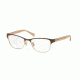 Coach HC5067 Eyeglass Frames 9234-53 - Satin Brown Lt Gld/Crys Lt Brn Frame
